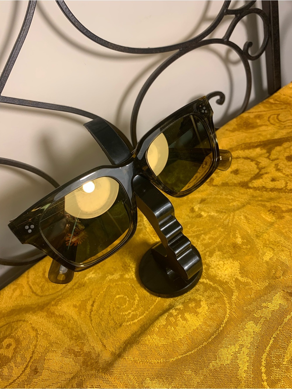 Oliver Peoples Jack Huston Translucent Olive/ Square Sunglasses - Unisex